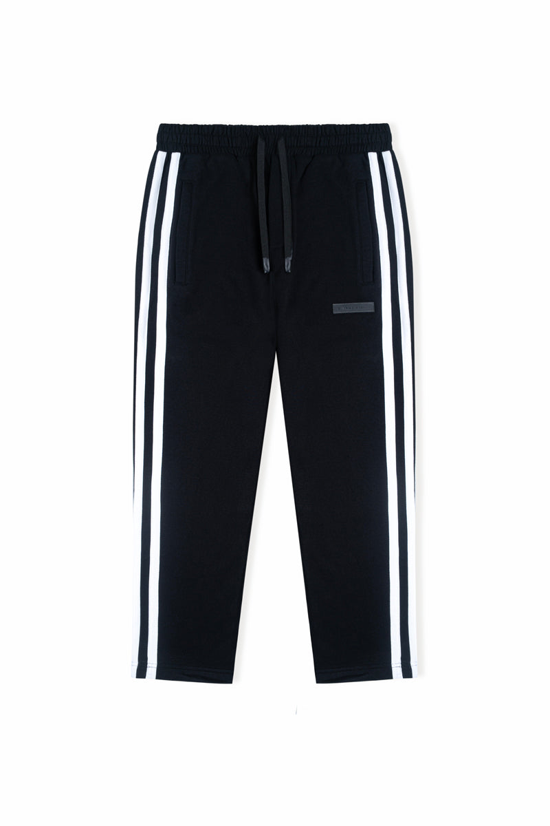 Belamy Stripe Track Pants — Black