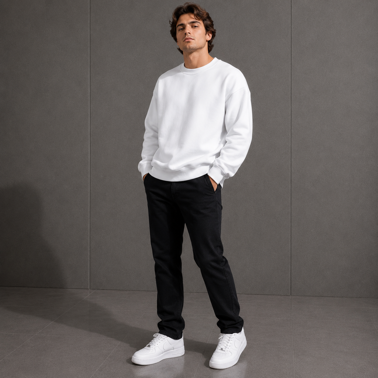 Belamy Crewneck Sweatshirt — Ice