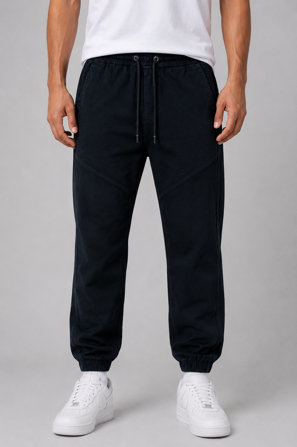 Belamy Tapered Twill Pant — Black