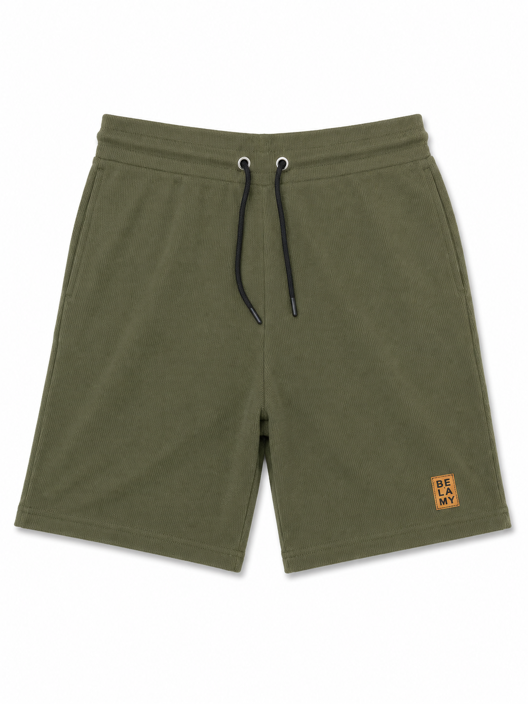 Waffle Knit Shorts — Olive