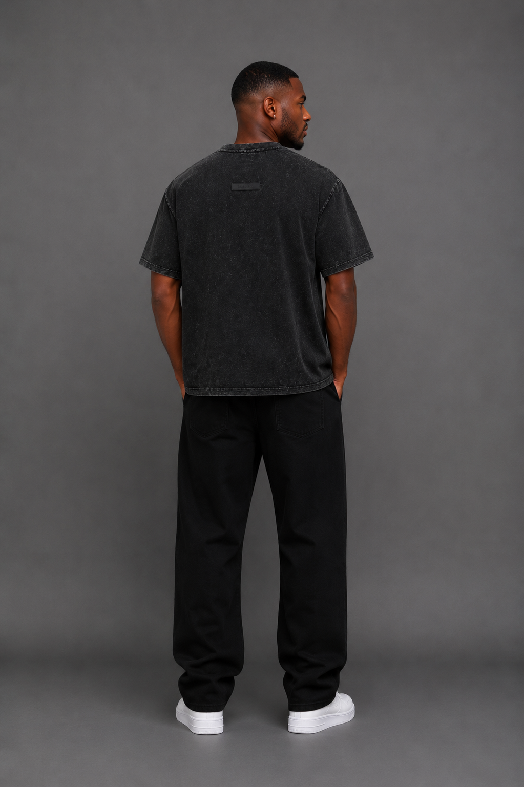 Belamy Core Oversized Tee — Mineral Black