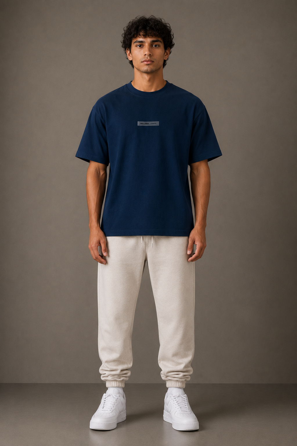 Belamy Core Tee — Petrol Blue