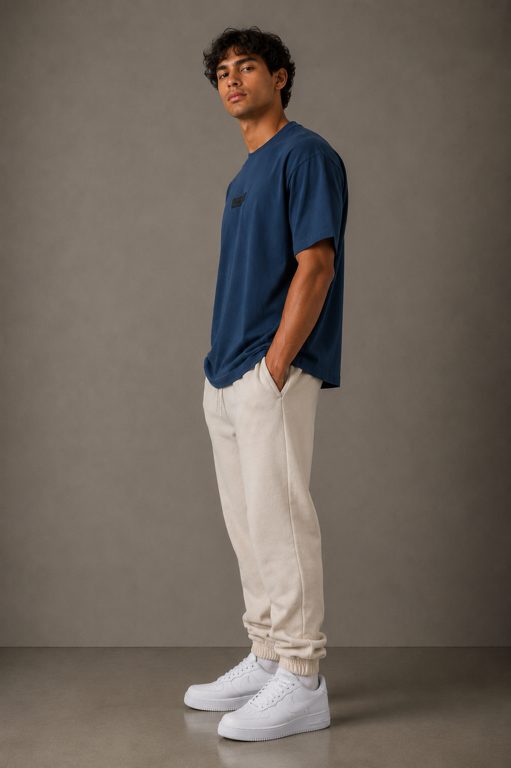 Belamy Core Tee — Indigo Blue