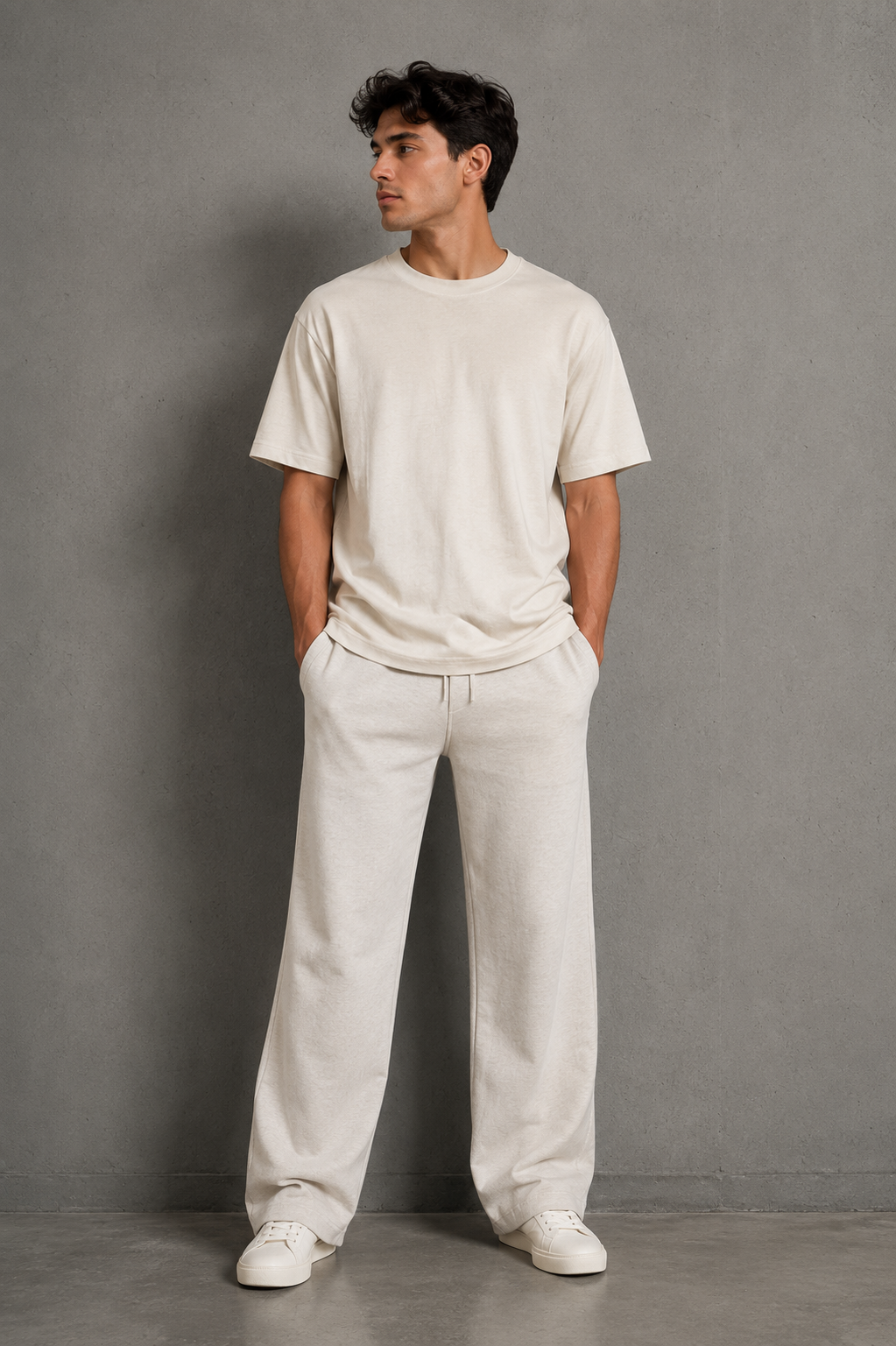 Belamy Lux Vintage Tee — Natural