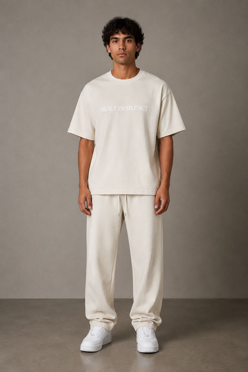 Belamy “Built in Silence” Tee – Vintage cream