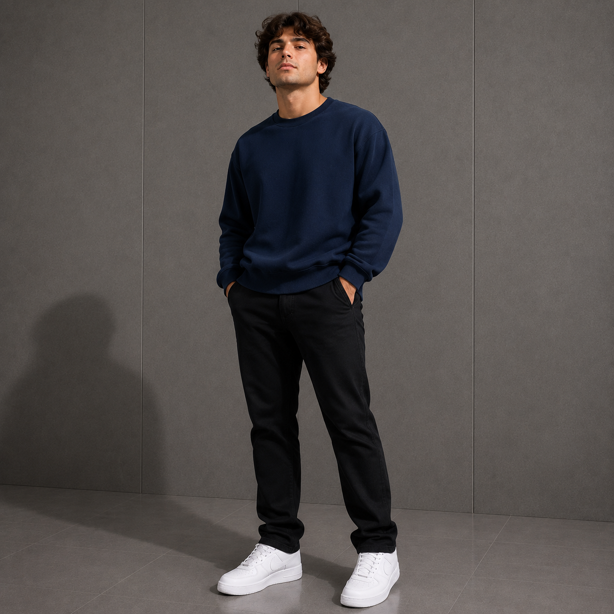 Belamy Crewneck Sweatshirt — Navy