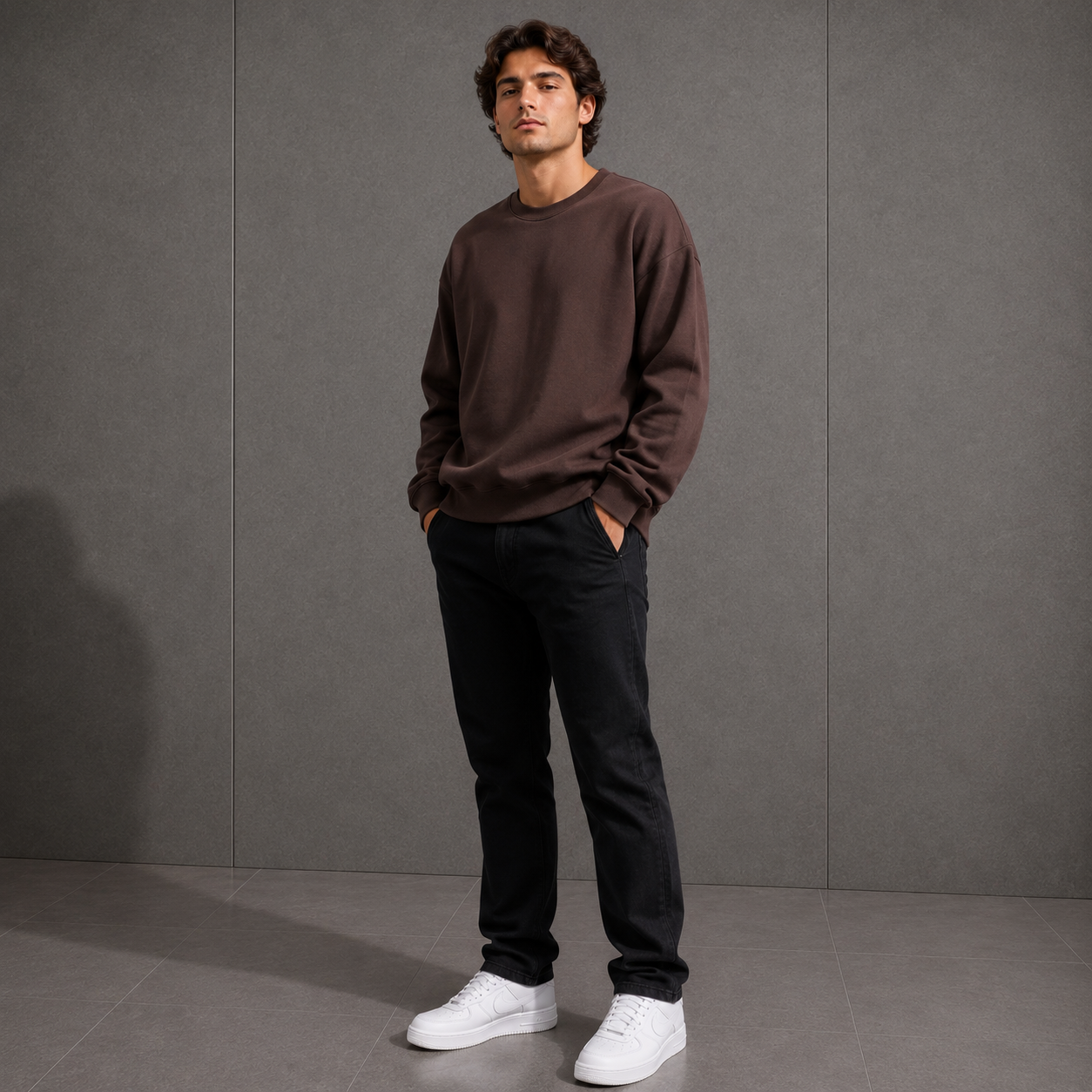 Belamy Crewneck Sweatshirt — Coffee