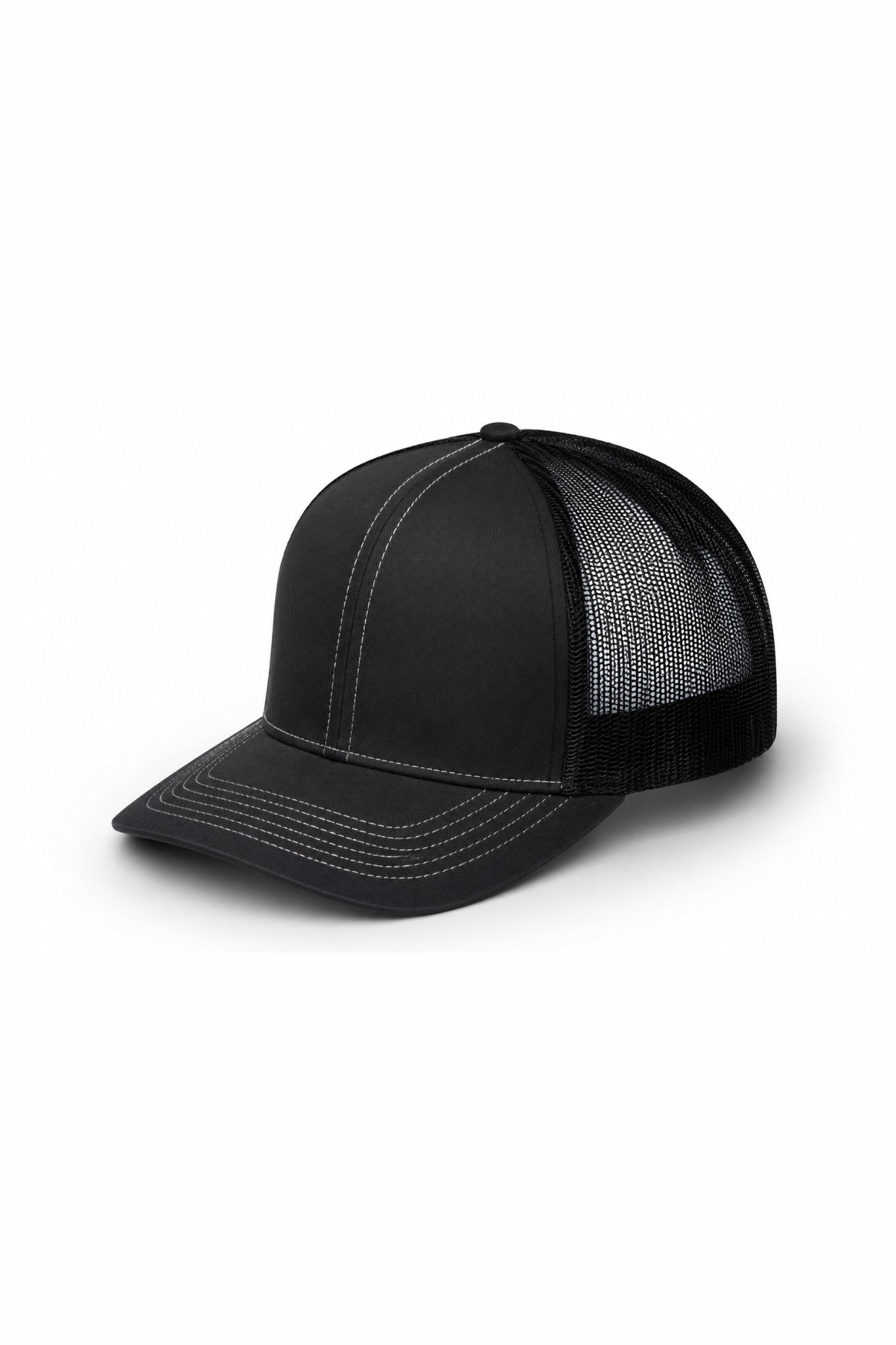 Belamy Contrast Stitch Trucker – Charcoal Black