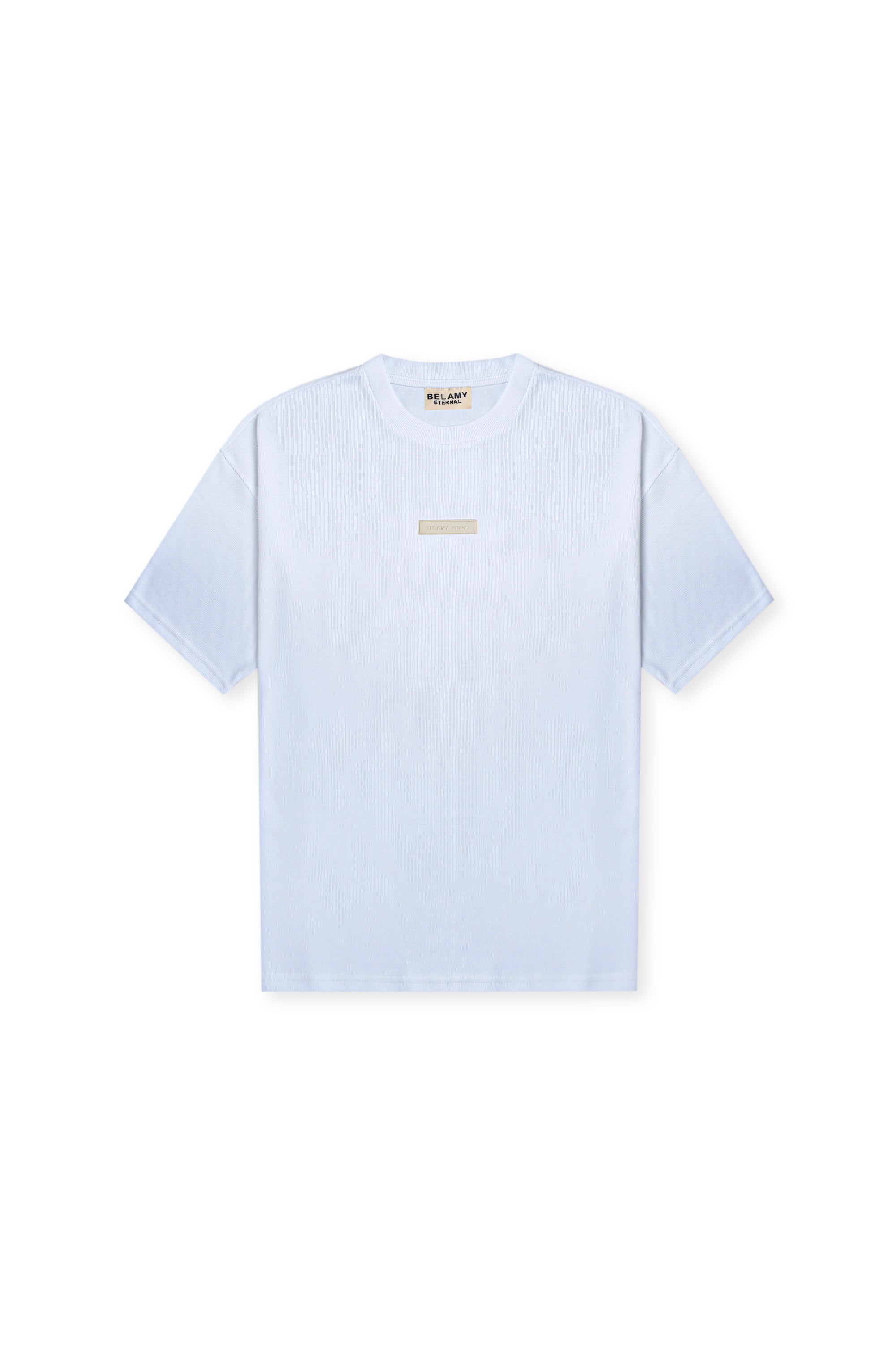 Belamy core Waffle  Tee — Polar White