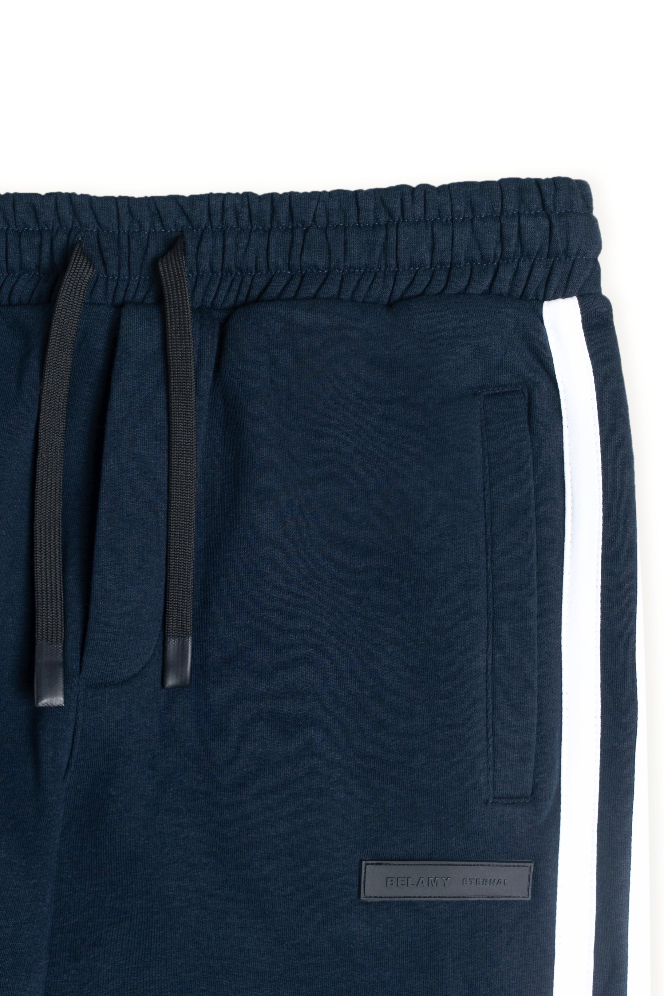 Belamy Stripe Track Pants — Navy
