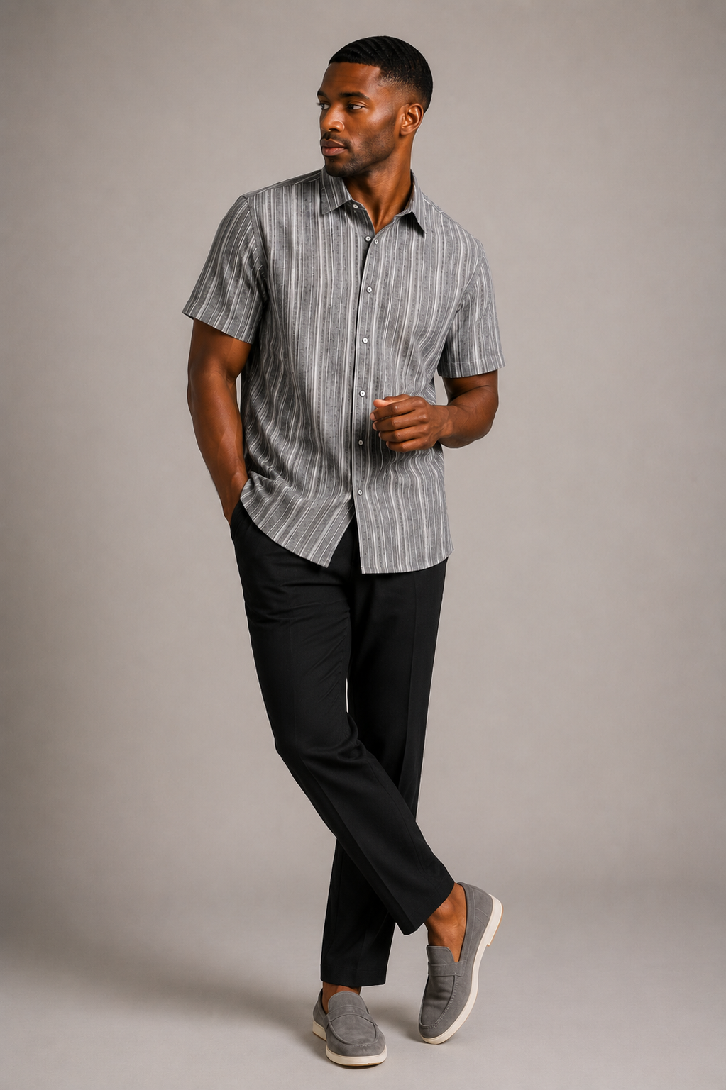 BELAMY Riviera – Graphite Stripe