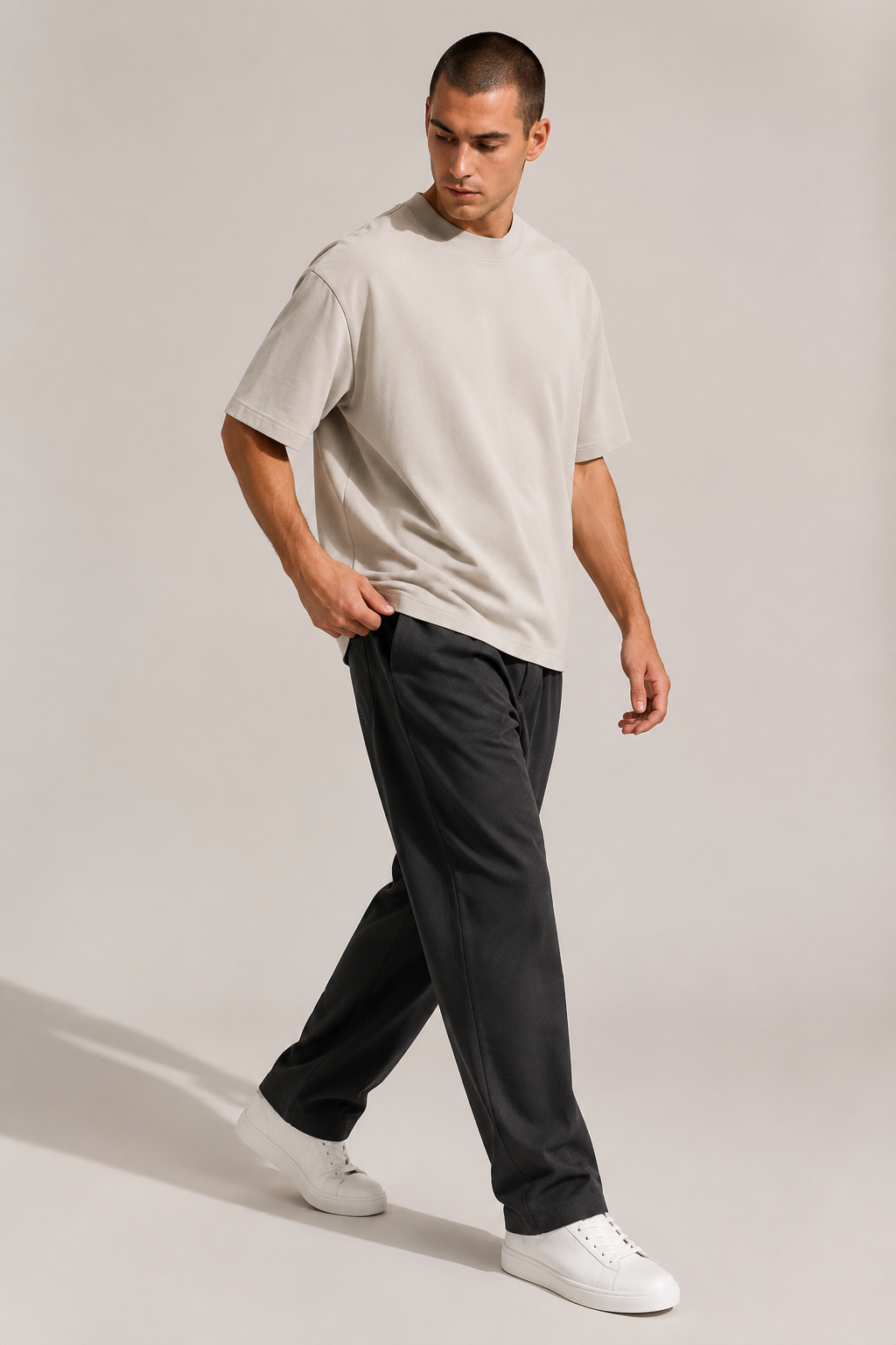 BELAMY Core Tee – Soft Beige