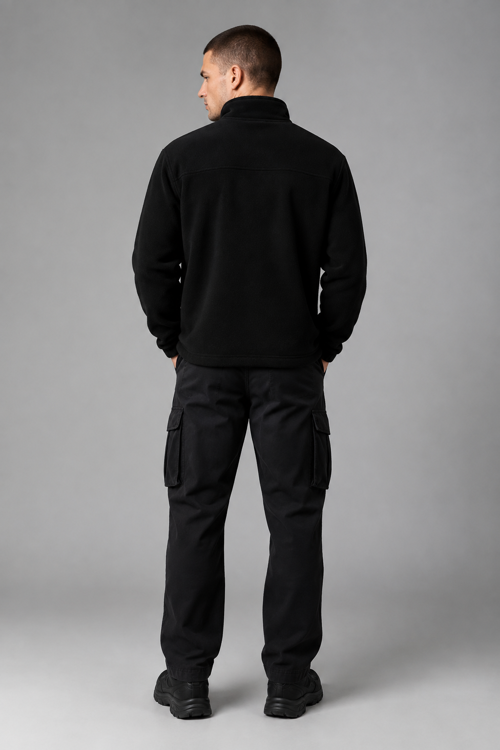 Belamy Polar Fleece Jacket — Black