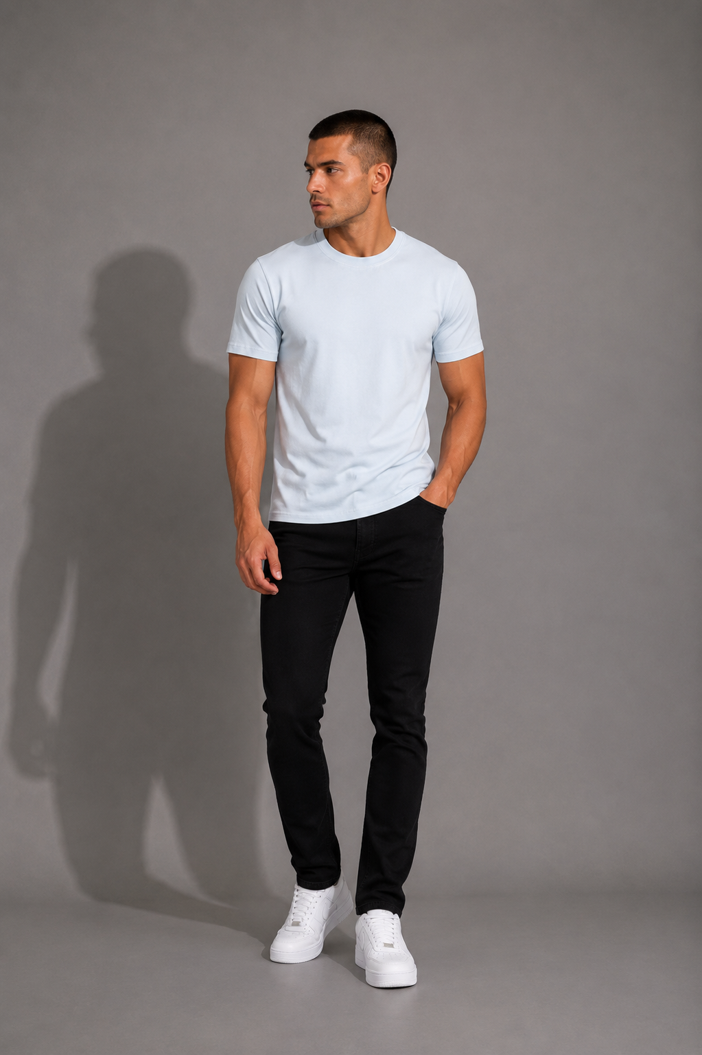 Belamy Core Fitted Tee — Core White