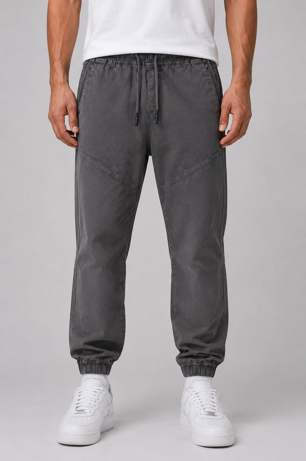 Belamy Tapered Twill Pant — Charcoal