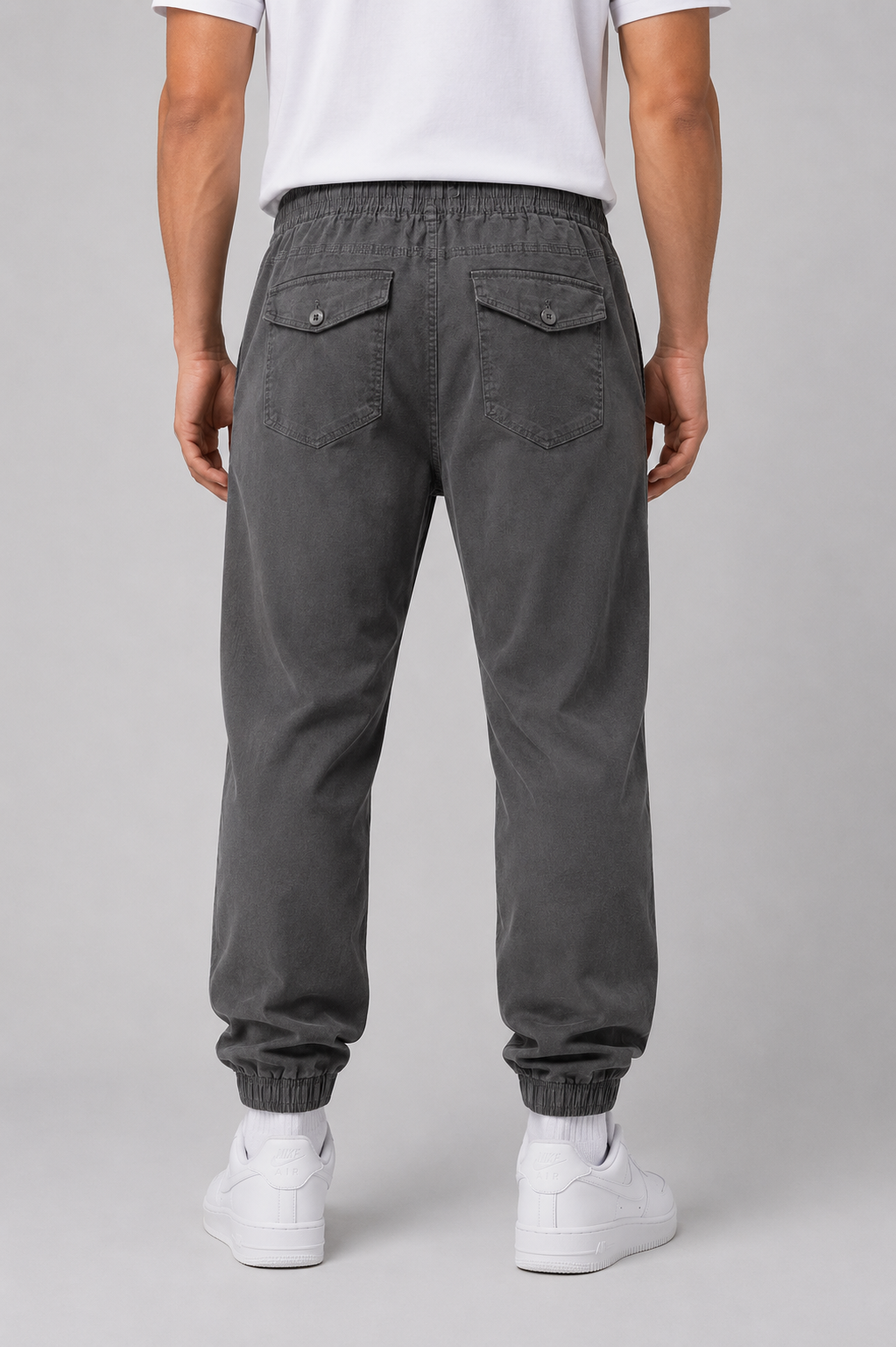 Belamy Tapered Twill Pant — Charcoal