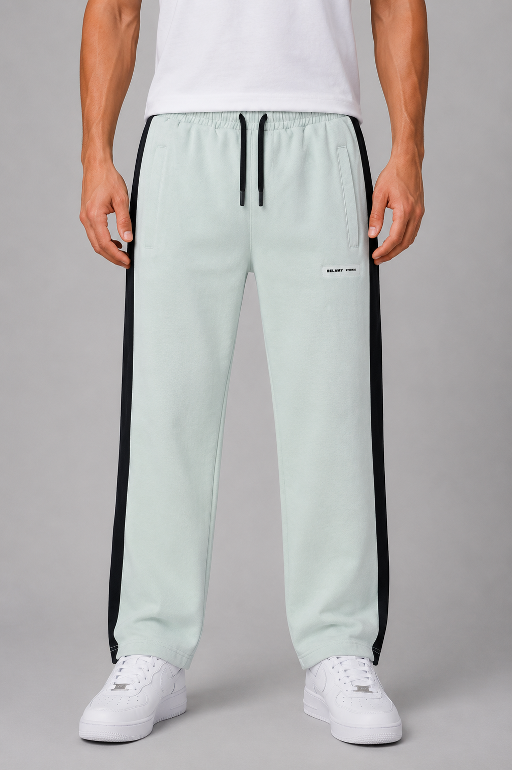 Belamy Stripe Track Pants — Sage