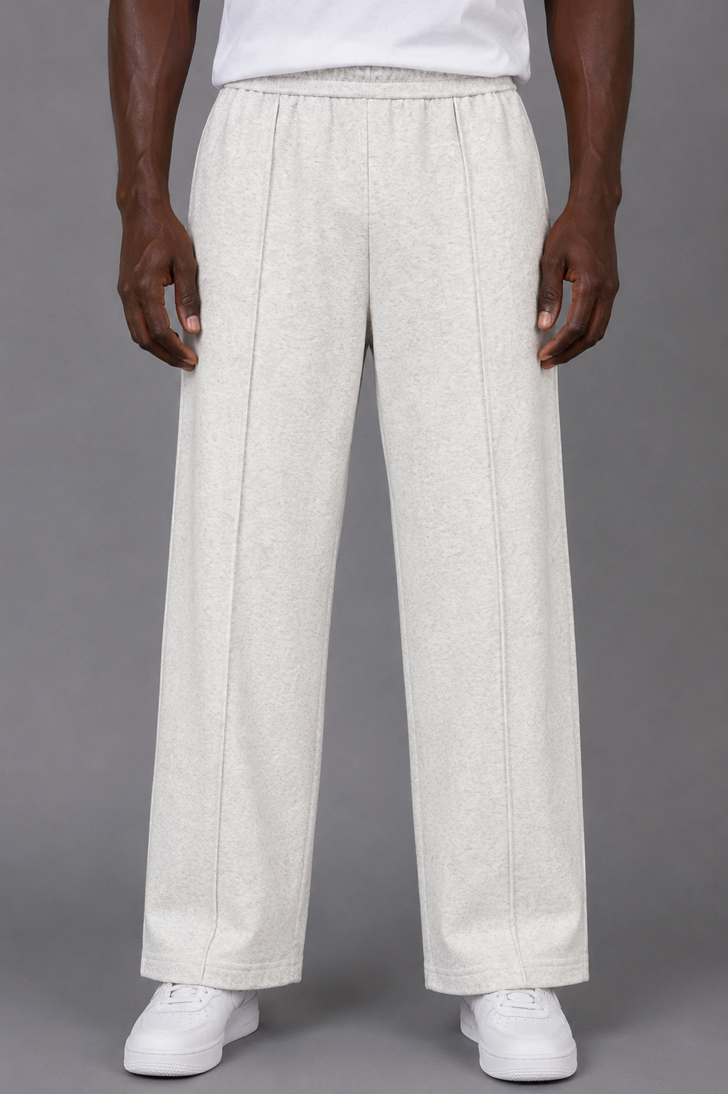 Belamy Tailored Sweatpants — Heather Grey