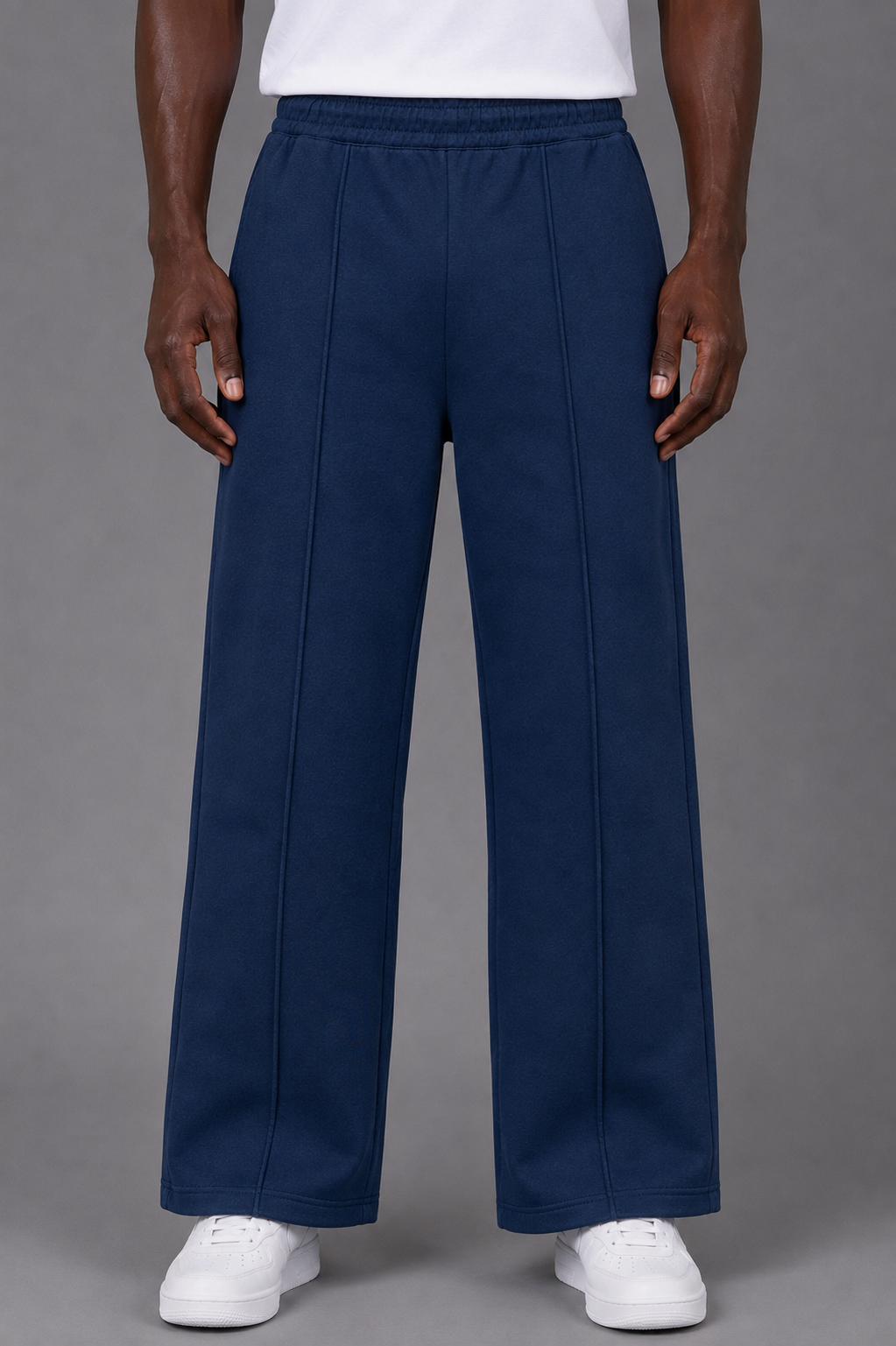 Belamy Tailored Sweatpants — Navy