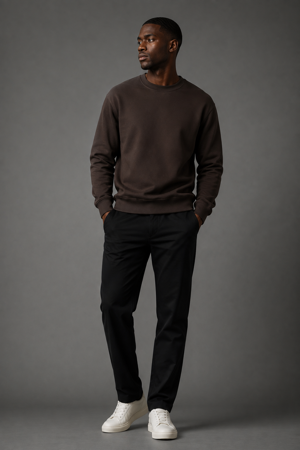 Belamy Crewneck Sweatshirt — Coffee