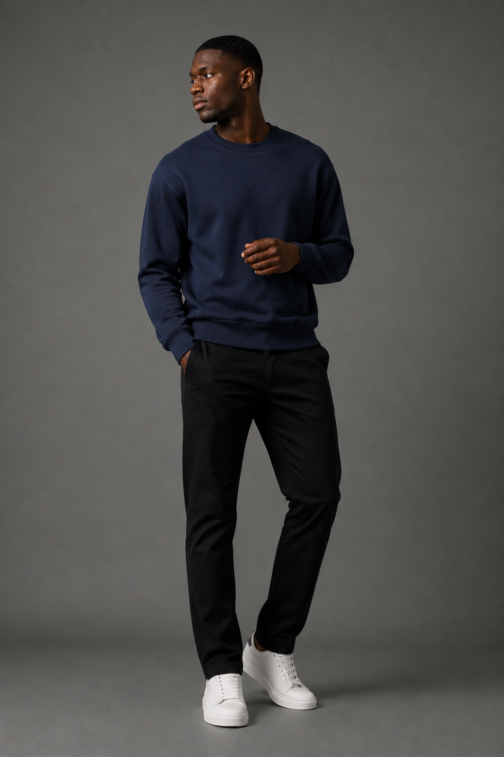 Belamy Crewneck Sweatshirt — Navy