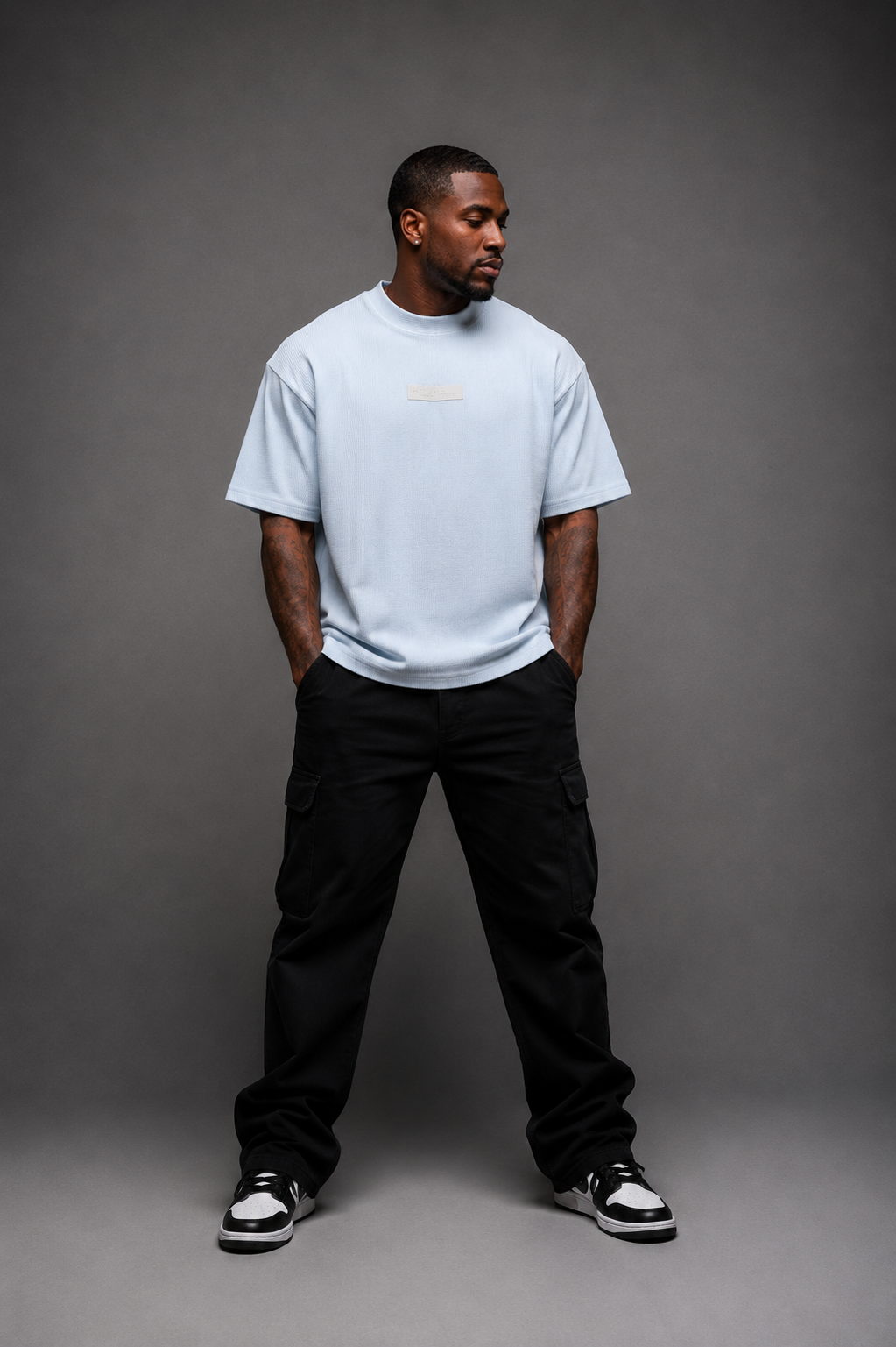 Belamy core Waffle  Tee — Polar White