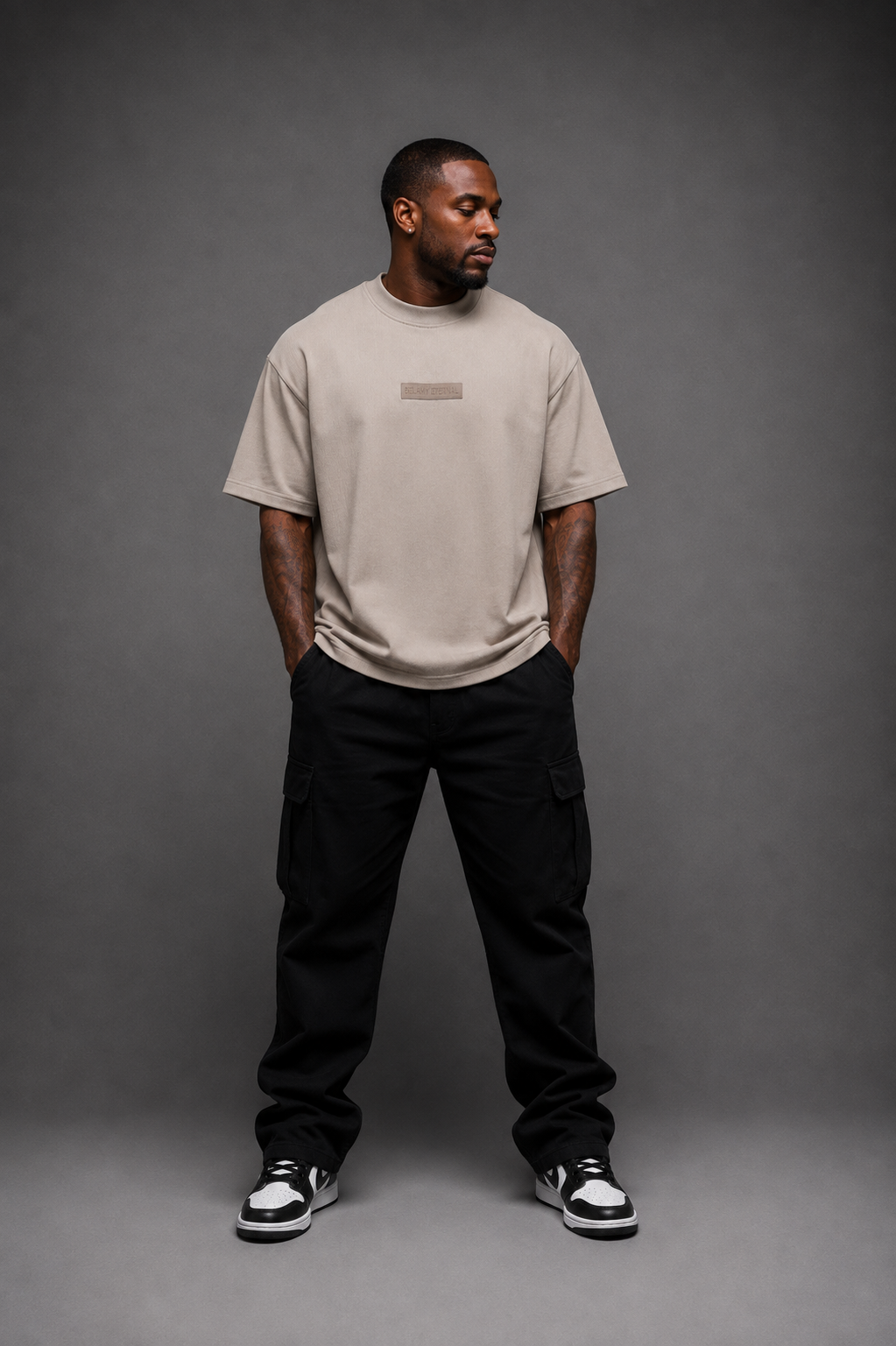 BELAMY Core Heavyweight ribbed Tee – Soft Taupe