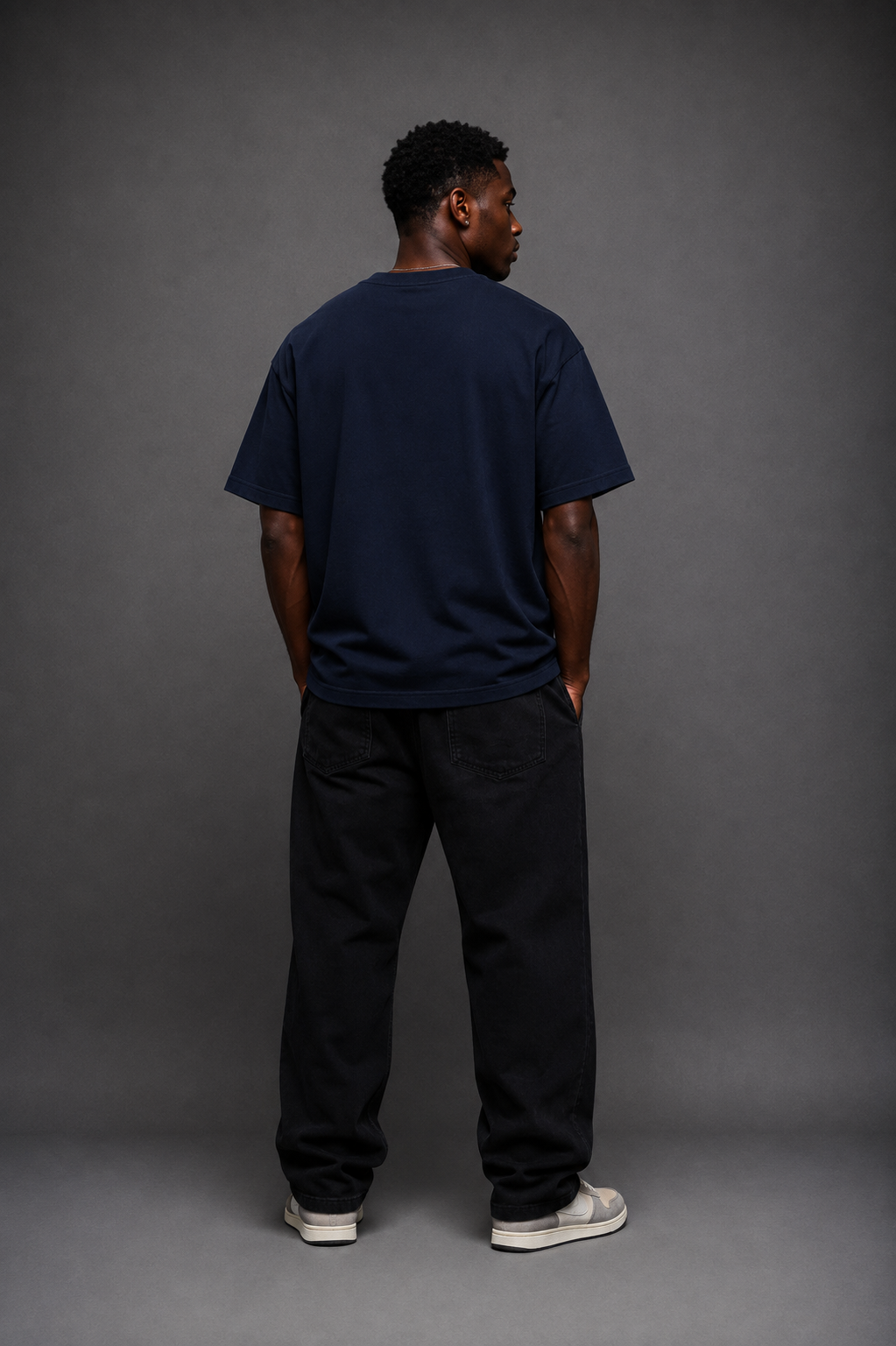 BELAMY Core Waffle Tee – Dark Navy