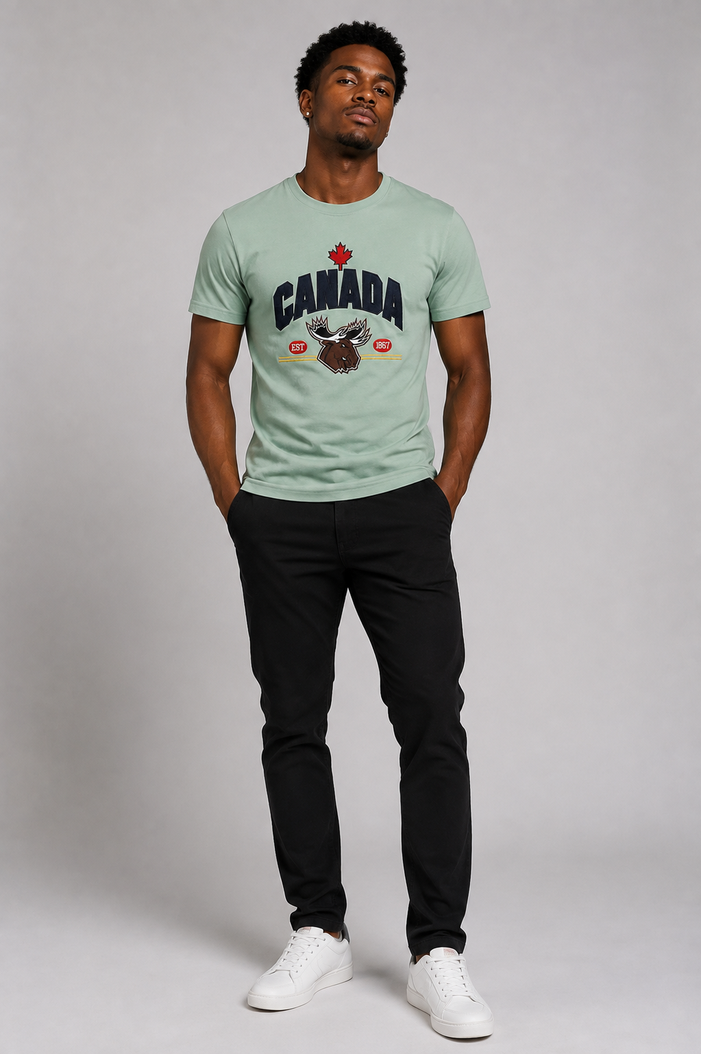 BELAMY North Bound Fitted Tee – Sage