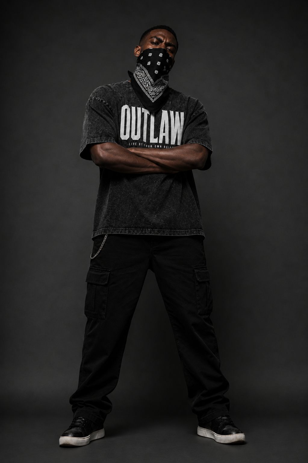 ALTER EGO COLLECTION Outlaw Heavyweight Tee – Stone Washed Black