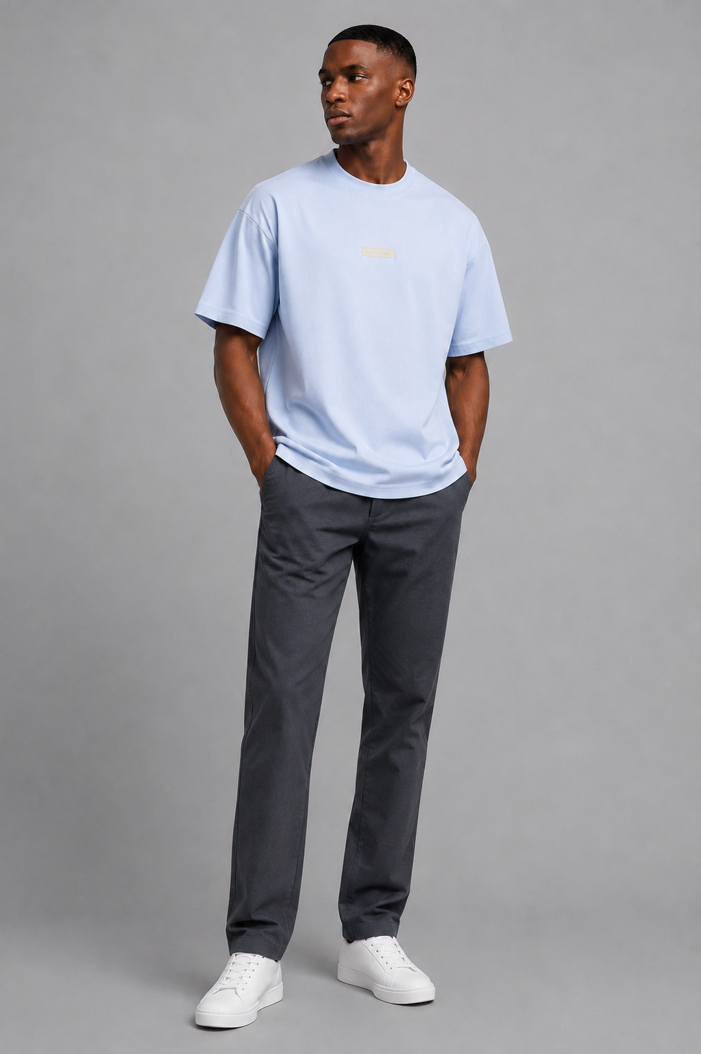 Belamy Core Ribbed Tee — Ice