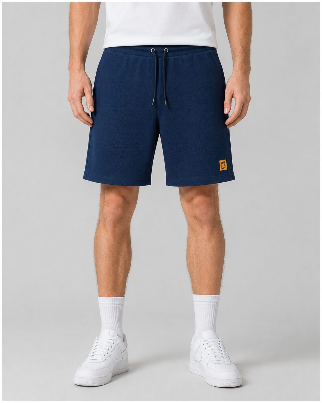 Waffle Knit Shorts – Navy