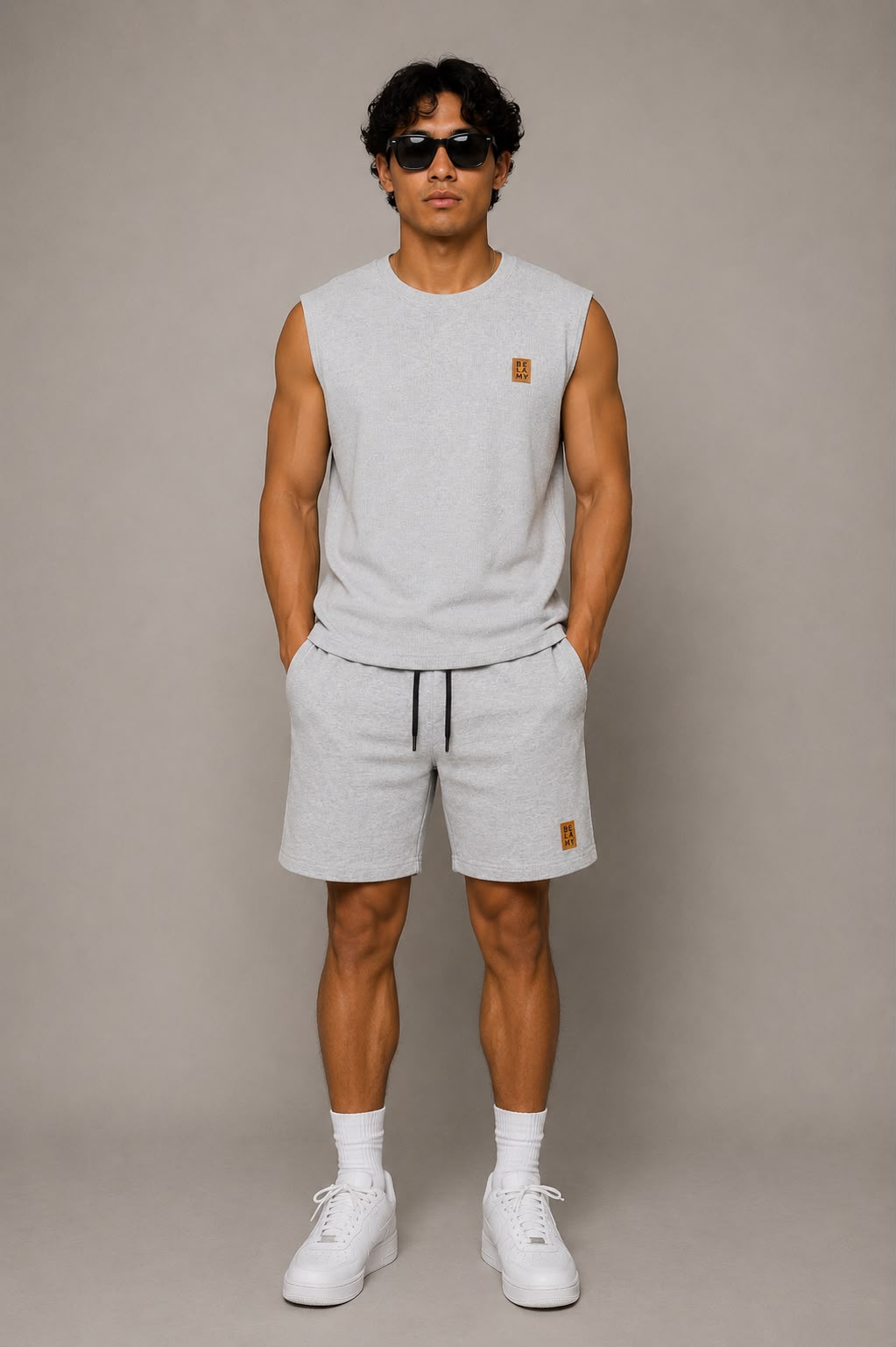 Essential Fleece Shorts — Heather Grey